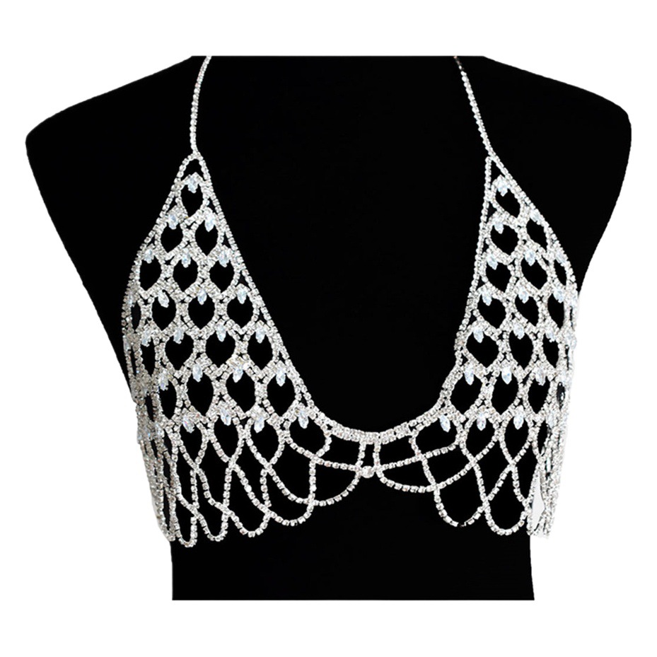 Cross-border supply bohemian sexy body chain suit European and American fashion bikini bra thong women's accessories