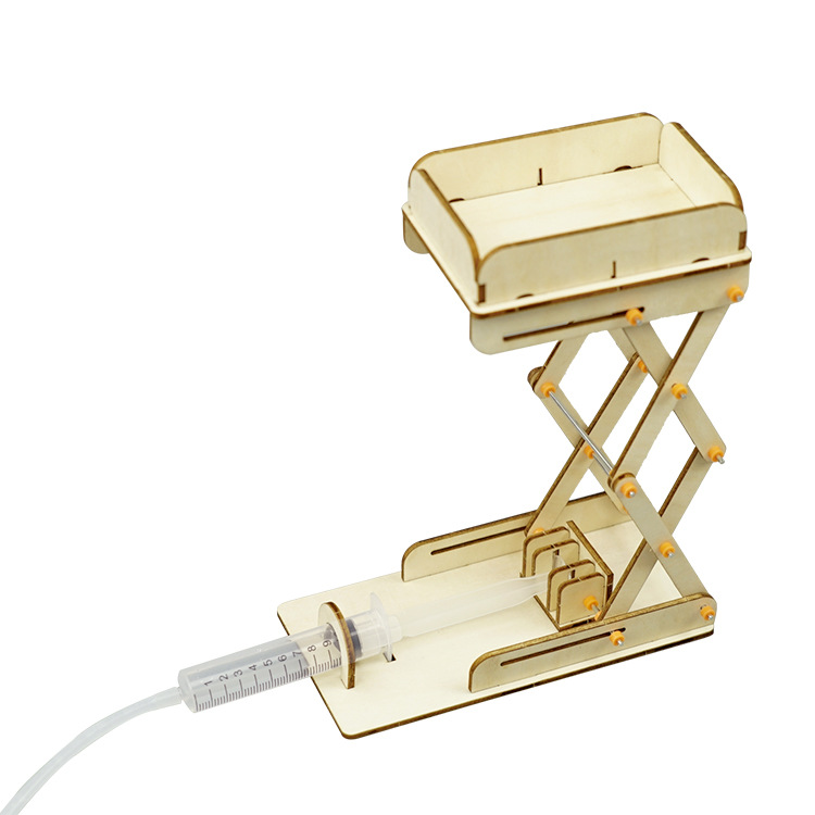 Picture of diy hydraulic lifting platform primary and secondary school experimental invention steam technology small production scientific experiment model toy