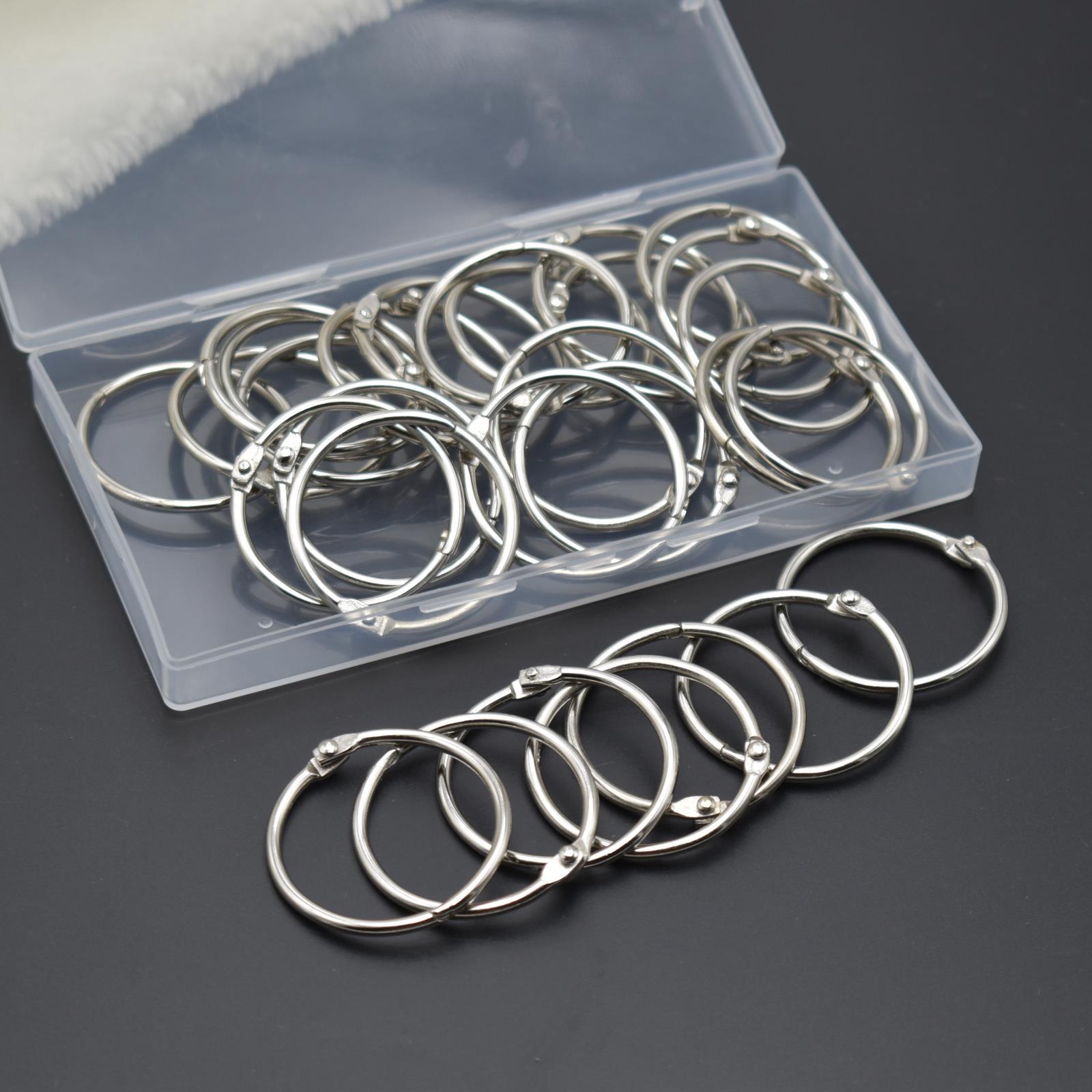 Metal book ring wholesale opening ring ring ring ring card binding buckle ring hanging ring color iron ring spot