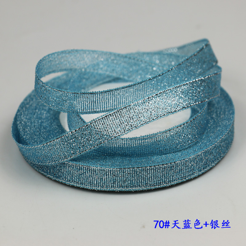 Picture of Gold and Silver Onion Ribbon Cake Packaging Ribbon Colorful Onion Ribbon Baked Cake Flower Tie Bow DIY Accessories Ribbon