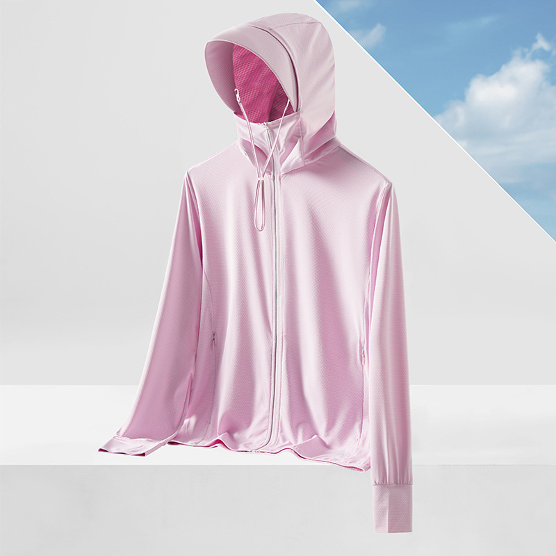 Picture of upf50 outdoor ice silk sunscreen clothing for men and women summer UV protection lightweight breathable fishing coat sunscreen clothing