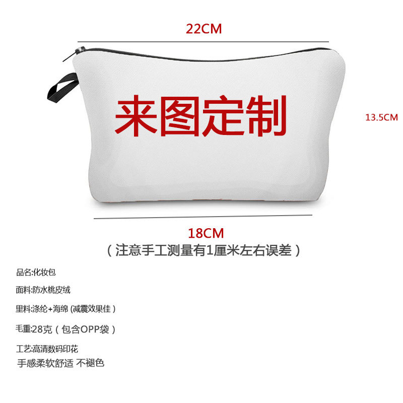 Picture of Personalized fashion cosmetics storage bag new goods wholesale golden oil painting printing cosmetic bag large capacity wash women's bag