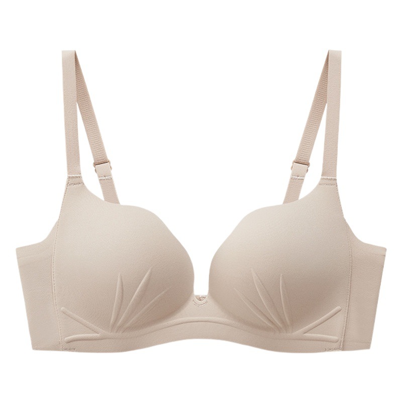 Mindless Cat's Claw Cup Traceless Underwear Women's Lightweight Small Chest Gather-up Collocable Paramilis Non-rimless Sexy Bra suit