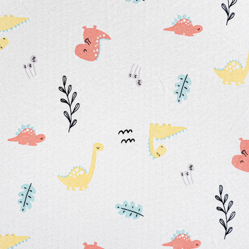 Picture of Cool Bamboo Fiber Fabric Jacquard Idea Fabric Cartoon Printed Baby Sweatshirt Short Sleeve Anti-mosquito Pants T-shirt Fabric