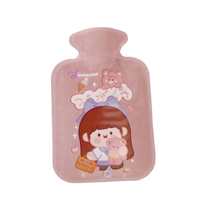 Picture of Customized new short plush hot water bag filled with water hot water bag filled with water hot water bag printed LOGO hand warmer