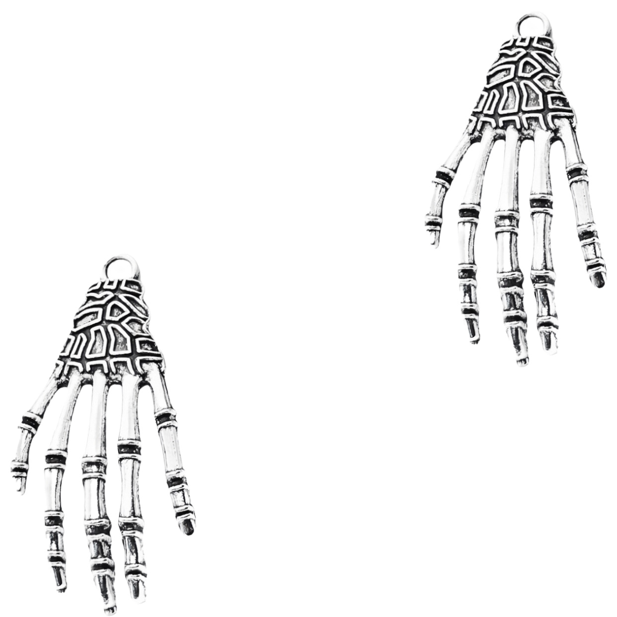 Picture of AliExpress cross-border hot vintage Halloween skull hand claw alloy jewelry accessories DIY earrings necklace pendant
