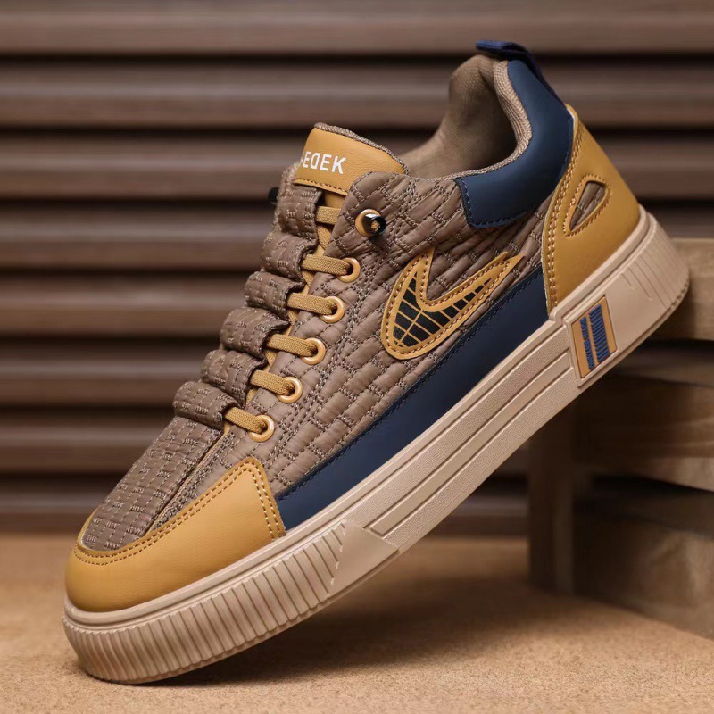 Board shoes men's autumn fashion color matching Korean casual shoes outdoor daily thick-soled lightweight breathable men's shoes wholesale