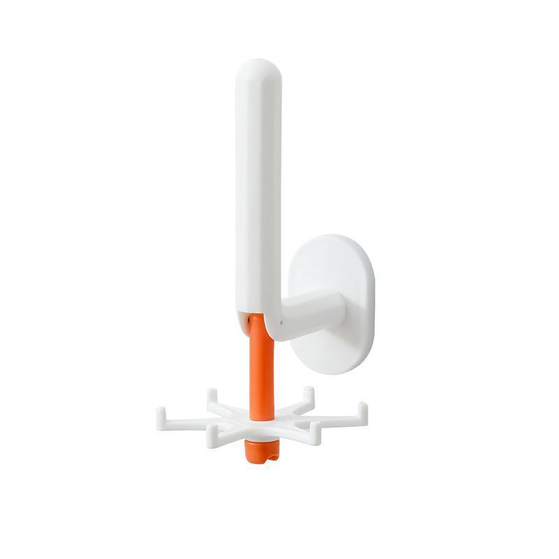 Picture of Nordic Kitchen Hook Punch-free Rotary Hook Multi-functional Lazy Rag Hanger Wall Hanging Six-claw Hook