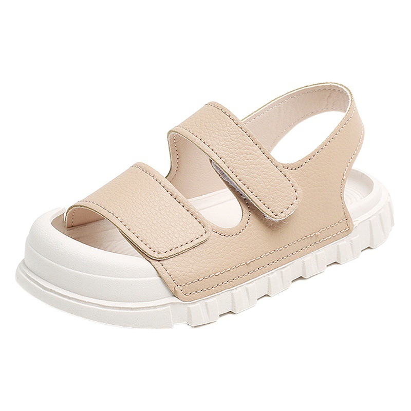 Children's Summer Shoes 2025 K-Style New Casual Open-Toe Sandals for Boys and Girls, Middle-Aged and Older Students, Beach Shoes, Trendy