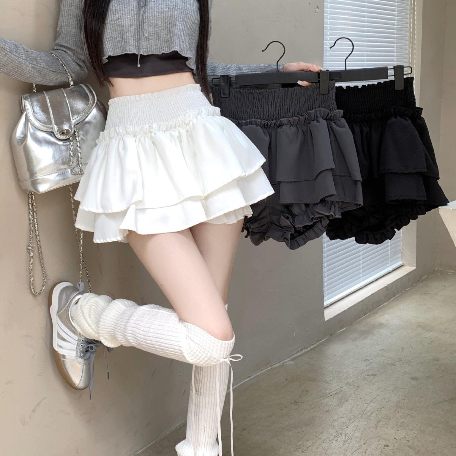 Early Spring and Summer All-match Skirt 2025 Anti-exposure Age-reducing Girls All-match Slimming Design Short Skirt Cake Skirt