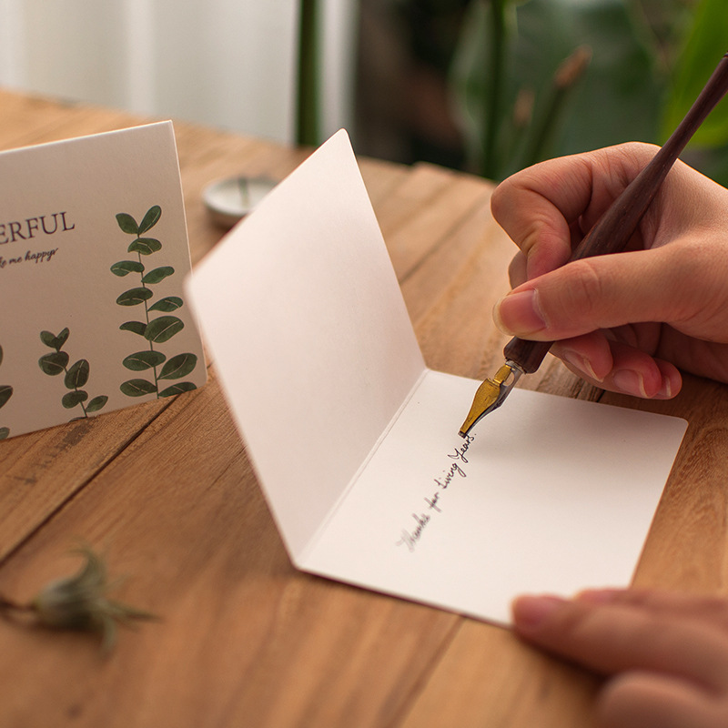 Picture of Summer greeting card simple small fresh card holiday birthday blessing Thanksgiving postcard student couple handwritten card