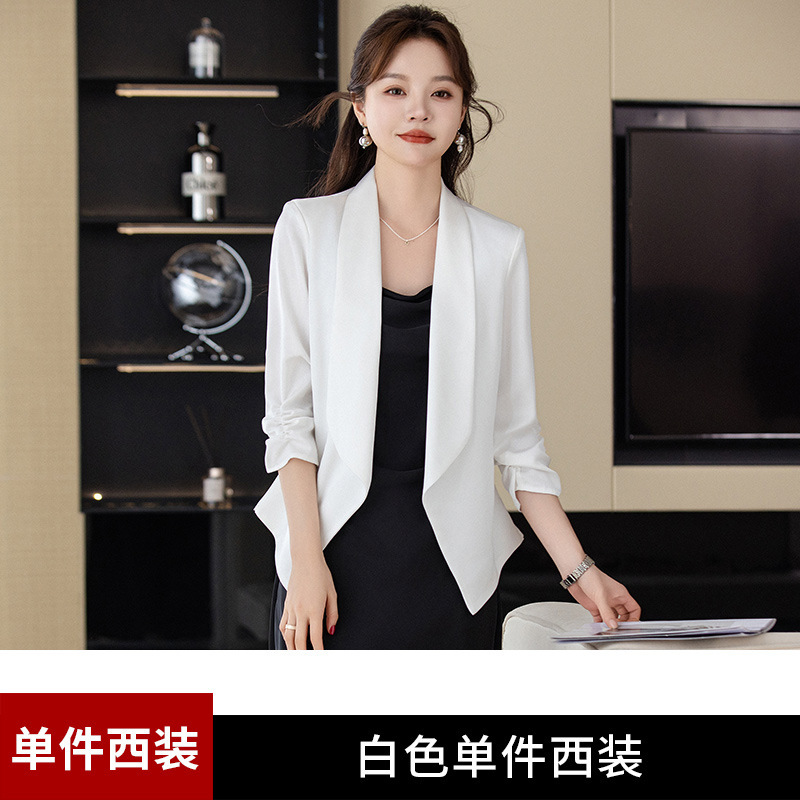 Picture of Sunscreen Breathable Acetate Satin Small Suit Jacket Women's Summer New High-end Sense Small Short Casual Cardigan