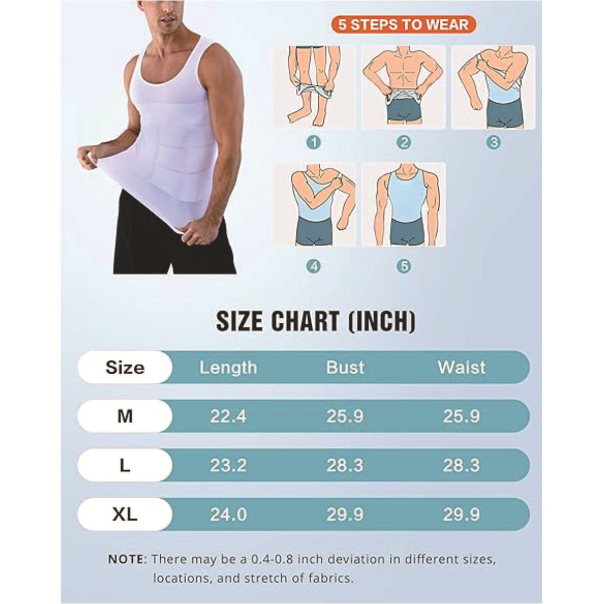Picture of Cross-border New lift Men's Body Shaping Vest slim Body Shaping Waist Abdominal Tightening Thin Intimates TV Export