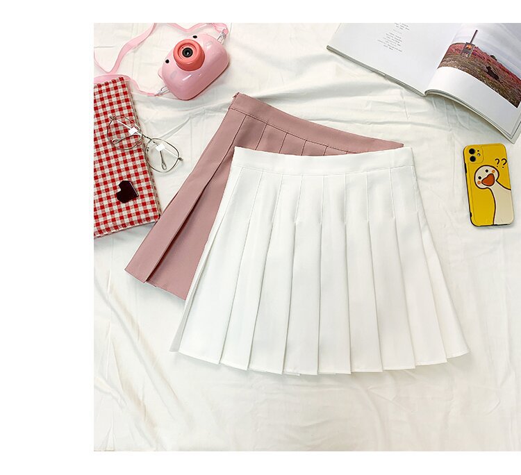 Picture of Factory Outlet Amazon Foreign Trade Safety Pants Zipper Pleated Skirt JK Uniform Skirt Women Skirt Summer Skirt