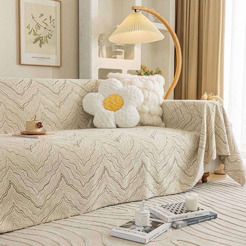 Ins Style Himalayan Peak Pattern Chenille Sofa Towel Full Cover One-Piece Sofa Cover Multifunctional Cushion Cover
