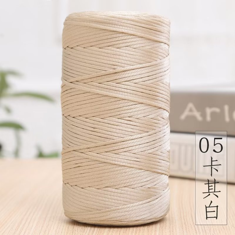Picture of Spring and Summer peony hand bag crocheted material package ice hemp thread