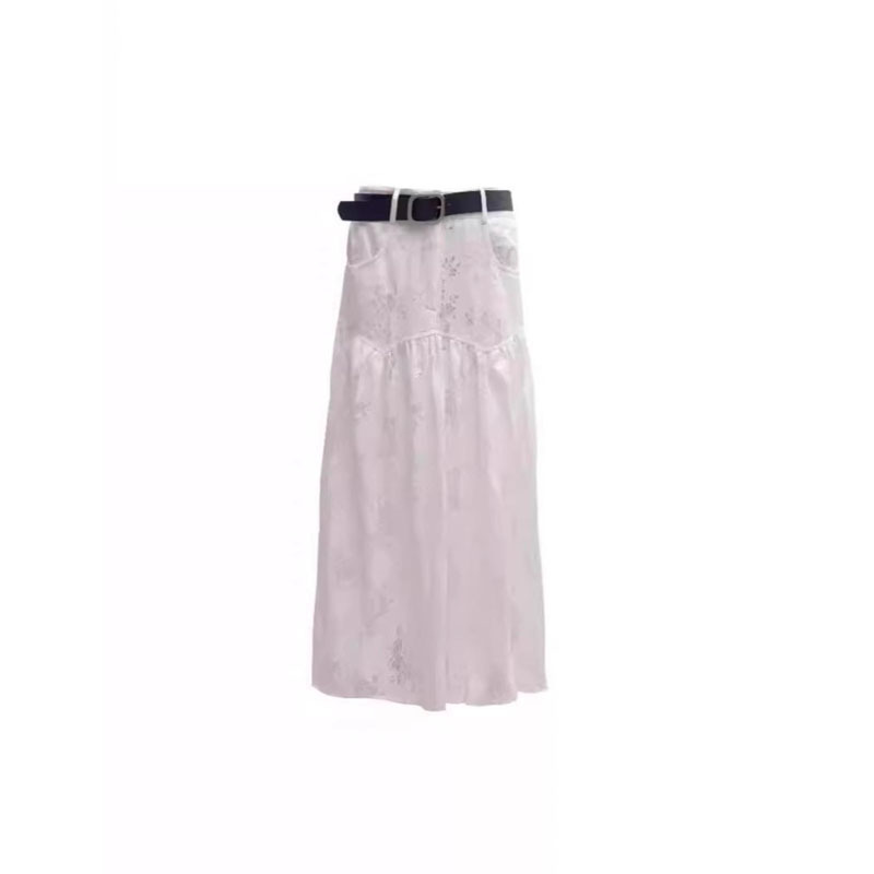 Picture of Fashion Design G-Level Sense Lace Elegant A- Line Skirt Fashion All-Match Loose Waist Slimming Skirt Women's Spring