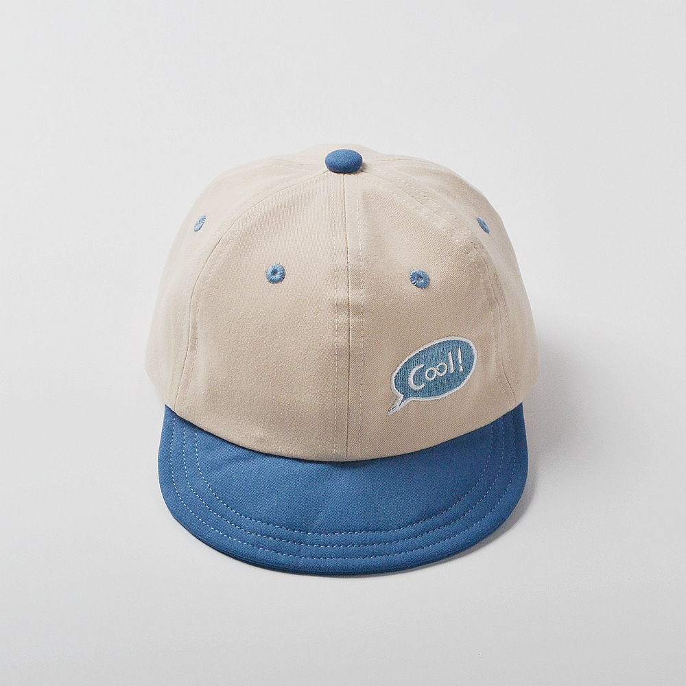 moinmlon Korean Style Spring and Summer Children's Sunshade Cap Baby Breathable Cotton Soft Brim Sun Hat Baby Embroidered Hat