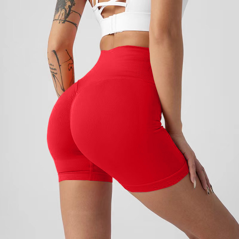 Picture of Summer New High-Waisted Butt-Lifting Fitness Pants for Women, Sports Tummy Control Cycling Leggings, Peach Butt Yoga Shorts
