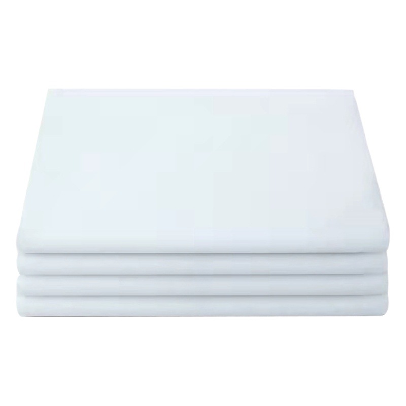 Wholesale white bed sheet thickened single bed sheet hotel student military training dormitory bed sheet emergency relief solid color bed sheet