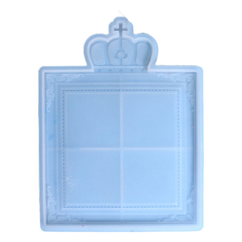 Triumphant diy drop Mold crown photo frame silicone mold retro European relief photo frame cross-border exclusive