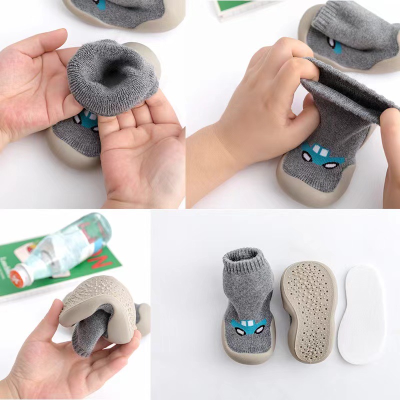 Picture of Baby Toddler Shoes Soft Sole Non-slip Spring Autumn and Winter Baby Socks Shoes Indoor Walking Early Education Breathable Shoes for Infants
