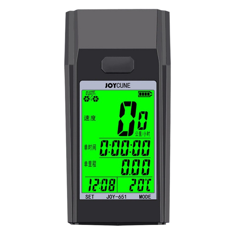 651 Wireless Road mountain bike riding code meter headlight horn alarm mobile power luminous mileage speed
