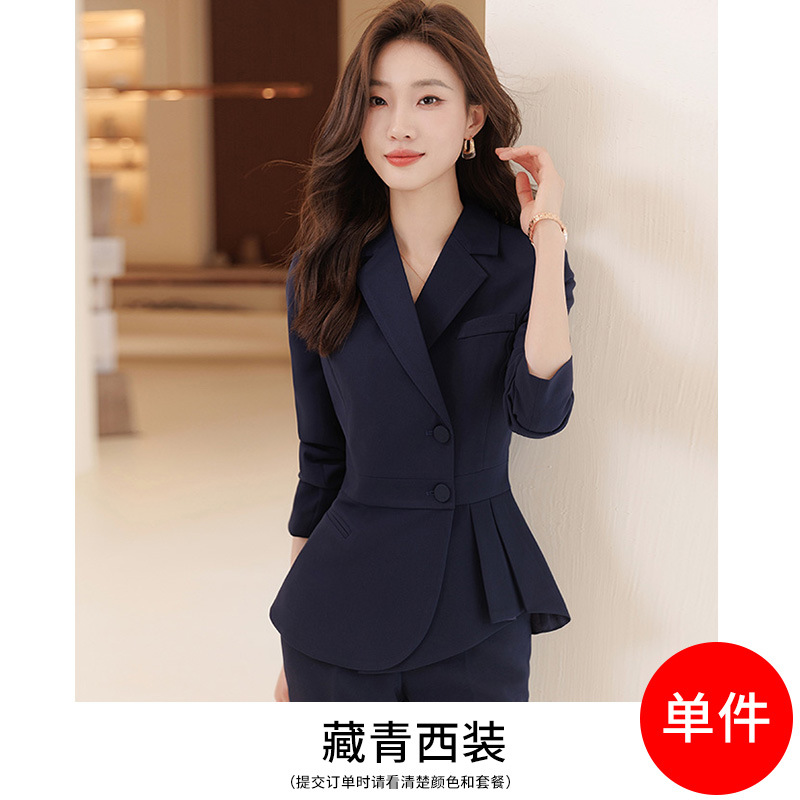 Picture of Suit suit women's cotton 2023 New elegant professional women's clothing hotel catering manager workwear front desk work clothes