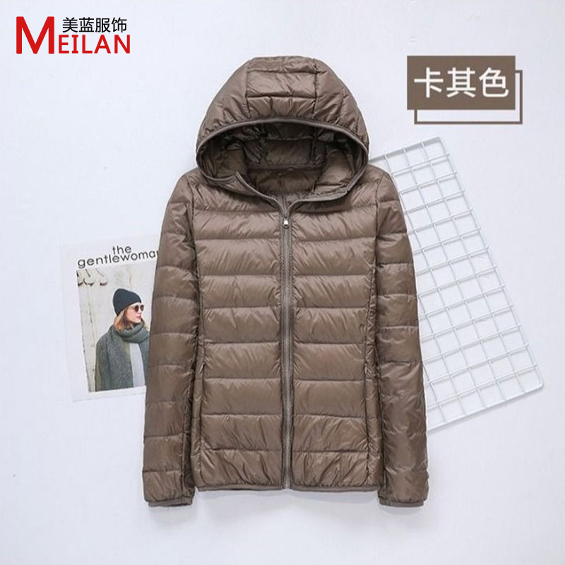 Picture of Women's down Jacket 2025 New Short Style Lightweight Thickened Warm Slim Fit Korean Style White Duck down Fashion Coat Wholesale