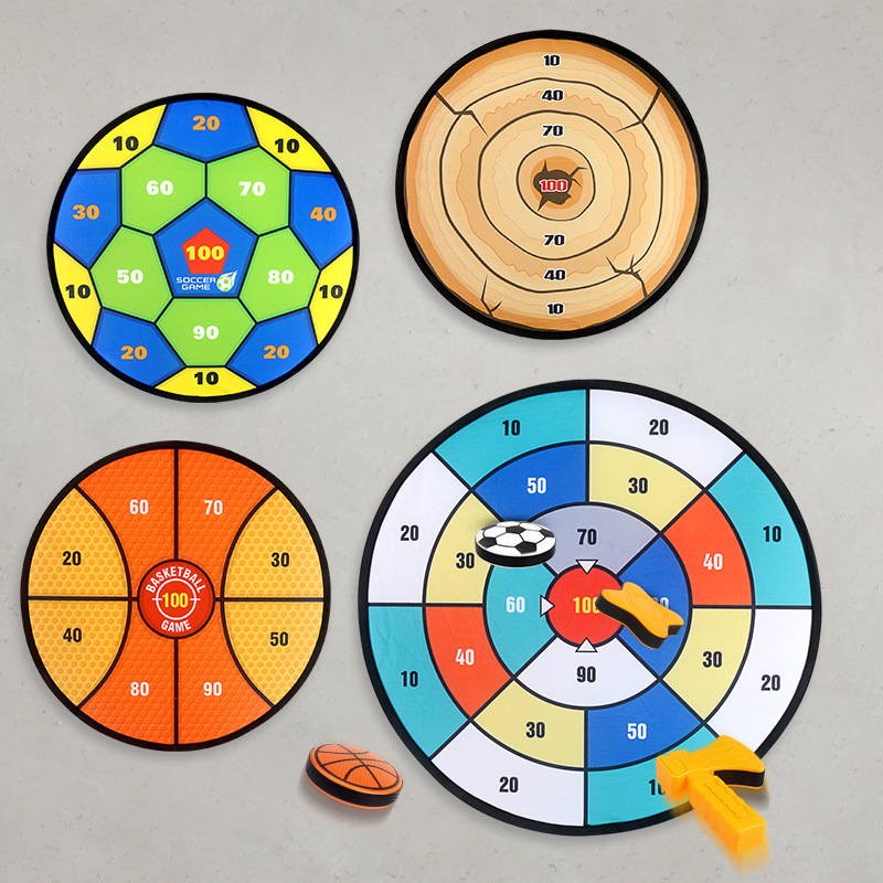 Picture of Children's Indoor and Outdoor Leisure Sports Toys Competitive Hanging Disc Throwing Sticky Ball Round Target Interactive Throwing Board
