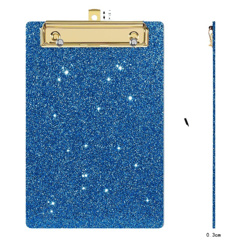 Glitter acrylic office file splint student supplies meeting record Doctor Nurse writing board pad