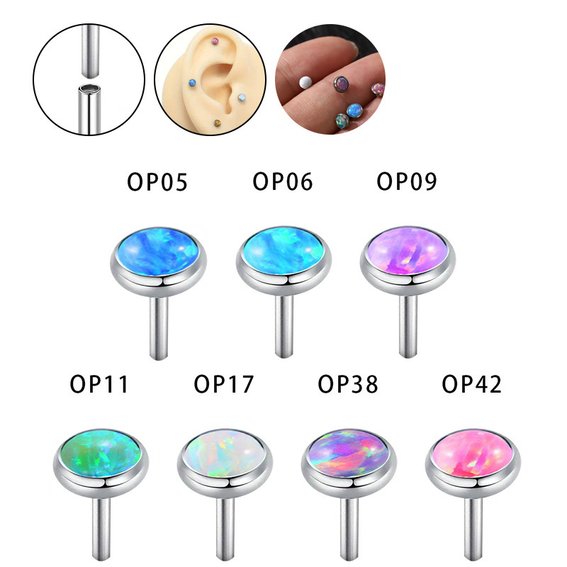 AliExpress cross-border hot sale Aobao pin lip nail accessories G23 titanium steel fashion ear bone nail piercing accessories