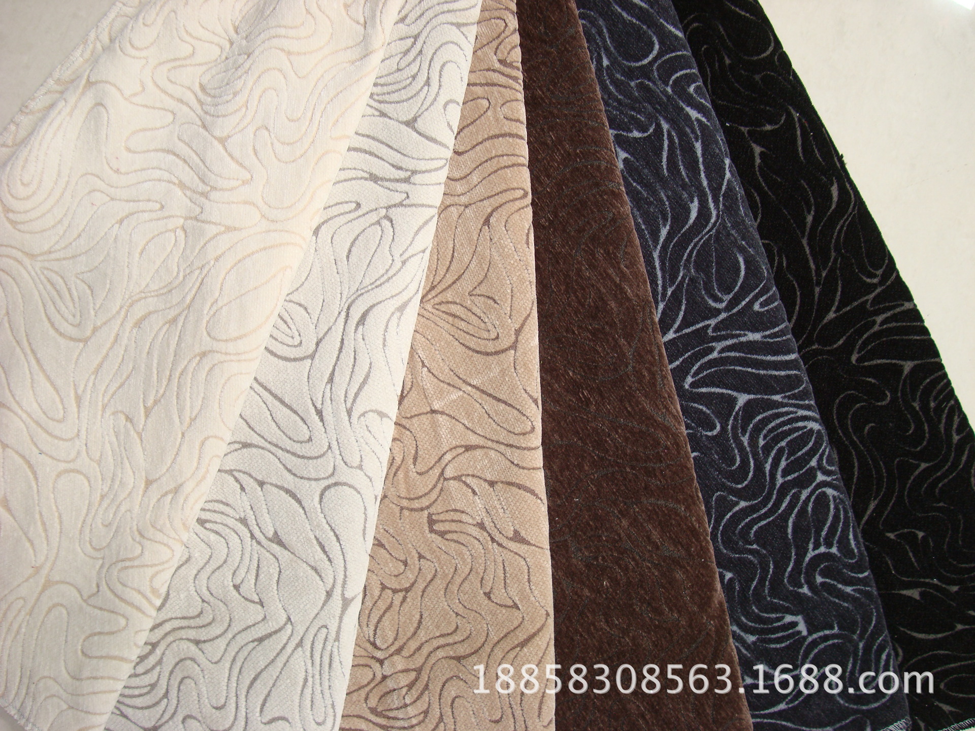 High-grade thickened quality chenille sofa leopard zebra jacquard decorative cloth imitation cut velvet chenille cloth