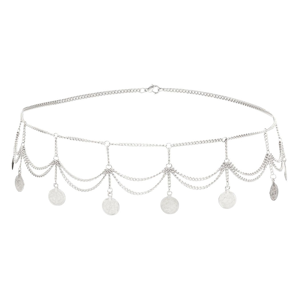 Fashion New Coin Tassel Waist Chain Beach Leisure Bohemian Travel Commemorative Body Chain Wholesale