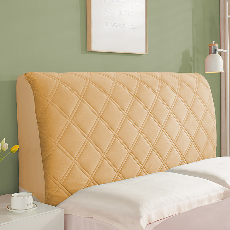Picture of Quilted and Thickeneded High-End Bedside Cover with Wooden Bed Backrest, Soft Bag, All-Inclusive, Universal Four-Season Dust Cover