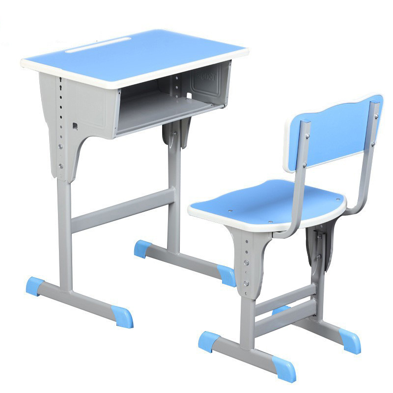 Picture of School Desk and Chair Training Desk Study Desk Children's Desk Single Training Desk Liftable Student Desk and Chair