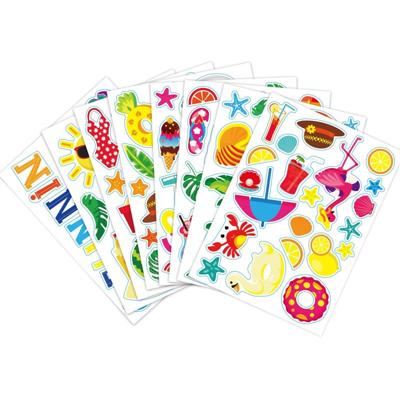 Picture of Supply Children Summer Stickers Hawaii Tropical Beach Label Decal