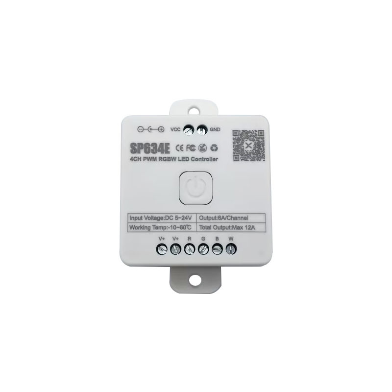 Picture of SP634E 4CH colorful RGBW LED controller Bluetooth music APP controller group function 5-24V