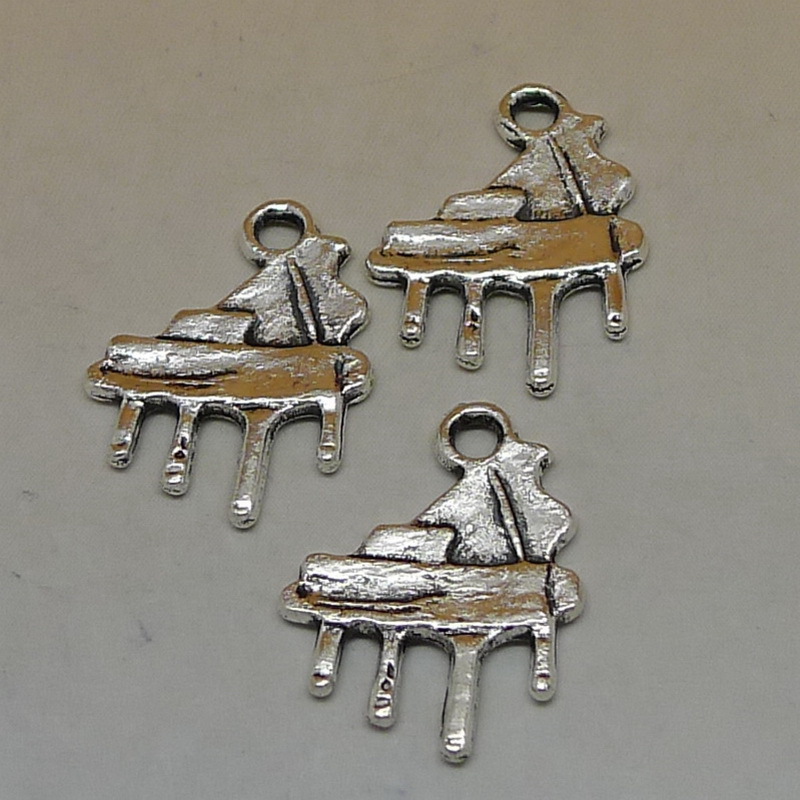 A1074 piano 1000g/1000 PCs/Pack 1G 14x19mm fashion jewelry alloy pendant musical instrument export
