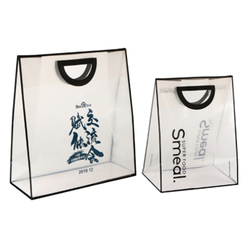 Transparent Pp Popular Plastic Handbag Ins High-End Wedding Candy Companion Gift Bag Birthday Gift Bag Wholesale