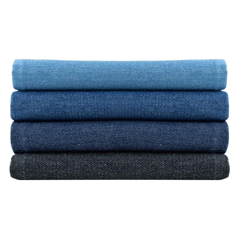 Cotton 32 Plain Yarn-dyed Washed Denim 4.5 oz Spring/Summer Jeans Shirt Fabric Spot Supply
