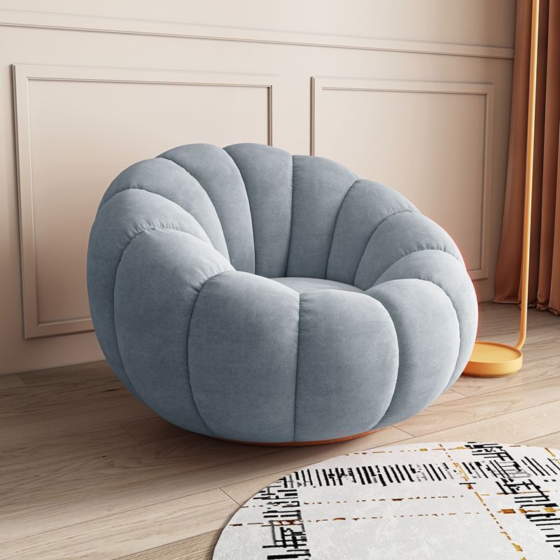Picture of Internet celebrity pumpkin lazy sofa, single and double sofa chair, lambswool sofa balcony, swivel lounge chair, can lie down and sleep