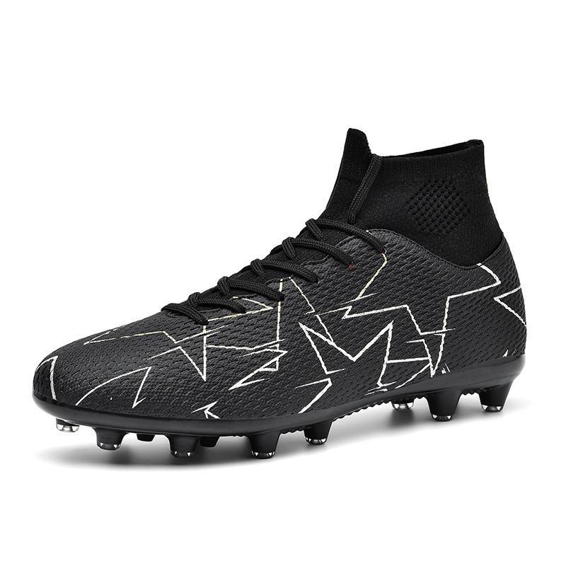 Cross-border 2024 new football shoes men's high-top AG long nail youth Student Competition training shoes broken nail sneaker