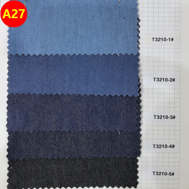 Color Card A27 - Washable Stretch Denim Fabric, 9 Ounces, Twill, Special for Bags, Shoes, and Hats, Multi-Color in Stock T3210