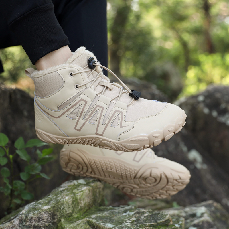 Picture of 2024 New Cross-border High-top Warm fleece-lined Thickened Men's Cotton Shoes Waterproof Non-slip Comfortable Boots Women's Hiking Shoes