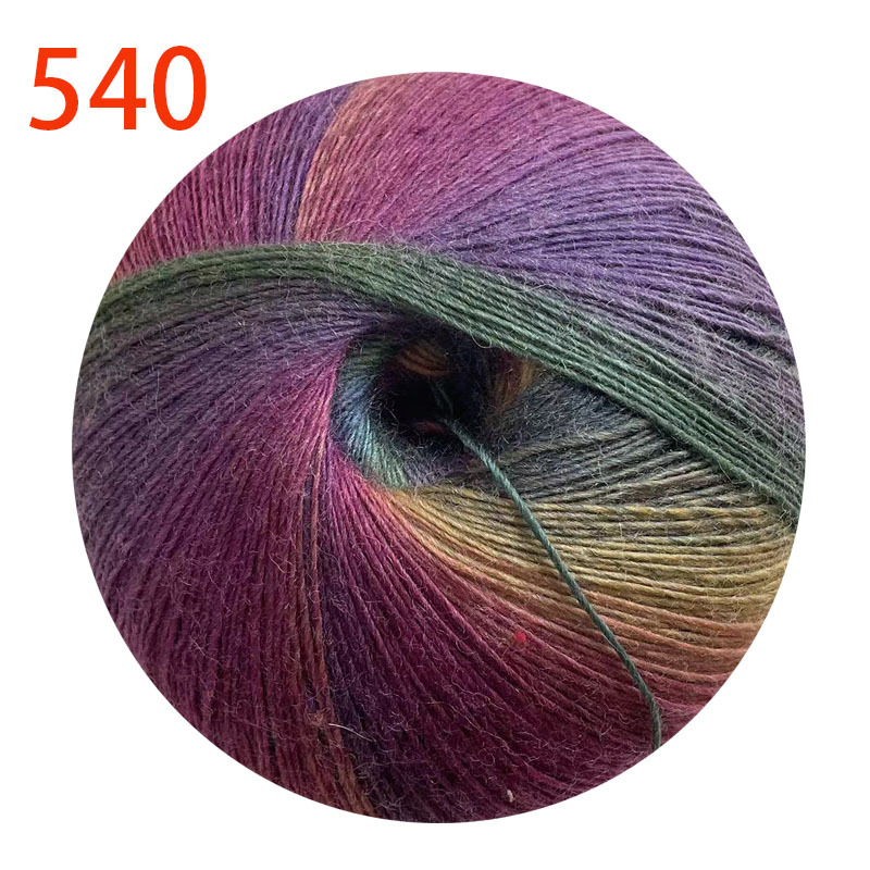 Picture of 1000 m Magic Ball Rainbow Wool Wool Wool Hand-Woven Crochet Shawl Hat Scarf Coat Coarse Baby Wool Ball