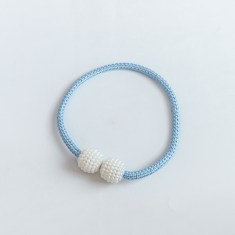 Picture of Curtain Tiebacks Wholesale Cross-Border No-Drill Large Pearl Magnetic Curtain Tiebacks Curtain Buckle Straps Curtain Accessories