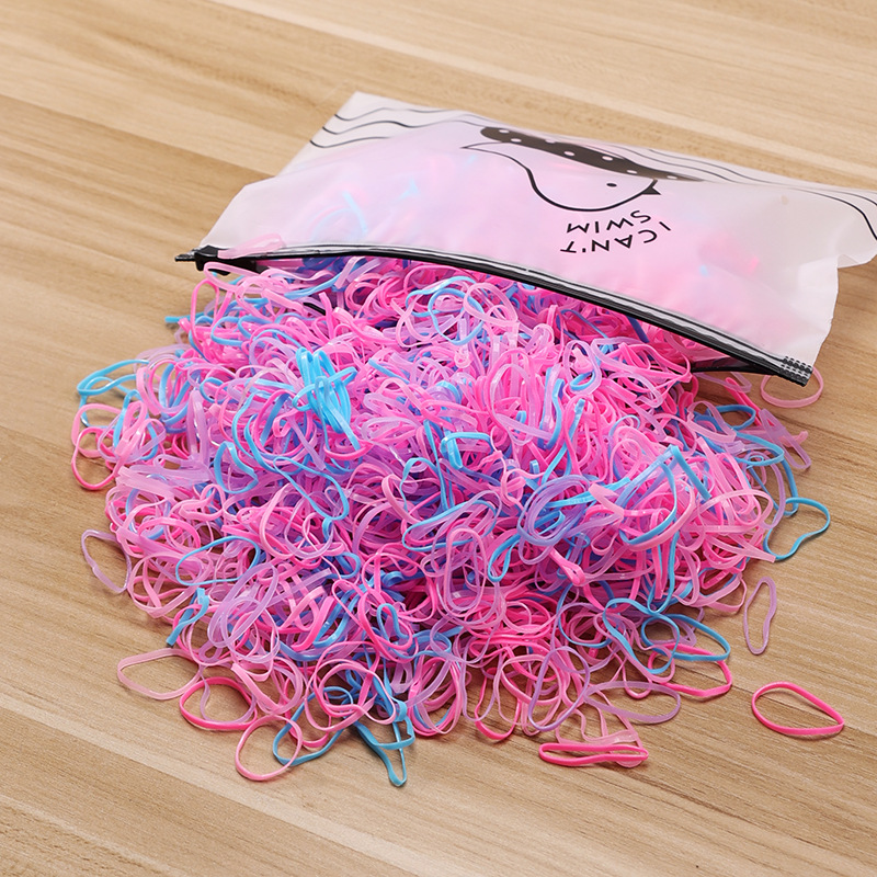 Picture of Children's Hair Rope Disposable Rubber Band Girls' Baby Strongly Pull Constantly Boxed Small Hair Rings Do Not Hit Hair Rope