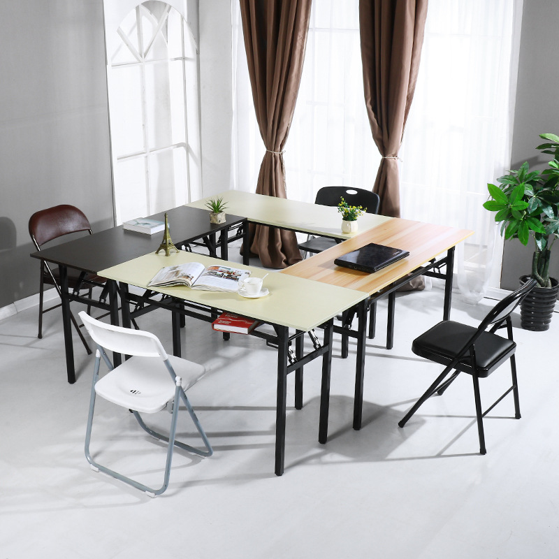 Picture of Folding Table Simple and Convenient Study Desk Office Computer Training Catering Commercial Table Stall Rectangular Table