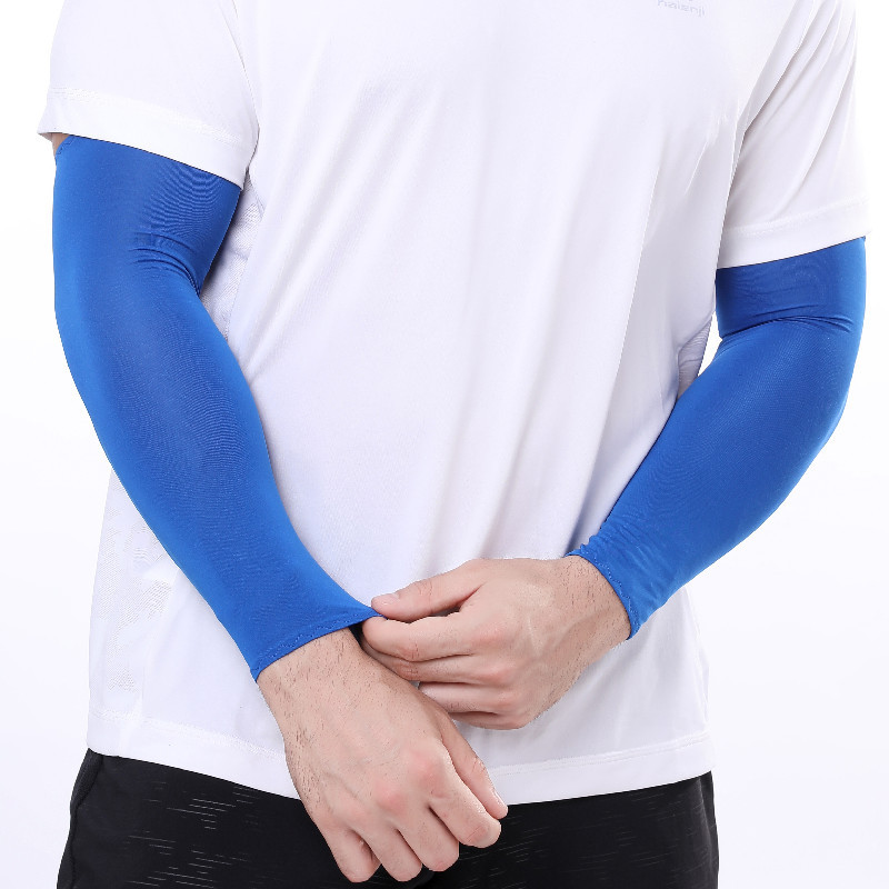 Picture of Hicool Cycling Sun Protection Sleeves Sports Outdoor Cycling Arm Guards Comfortable Breathable Anti-Uv Ice Silk Sleeves